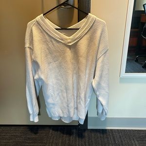 Oversized white hoodie